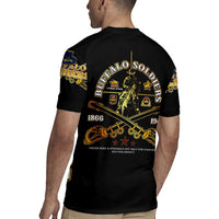 Buffalo Soldiers Strength Honor Legacy Rugby Jersey African-American Cavalry Tribute - Wonder Print Shop