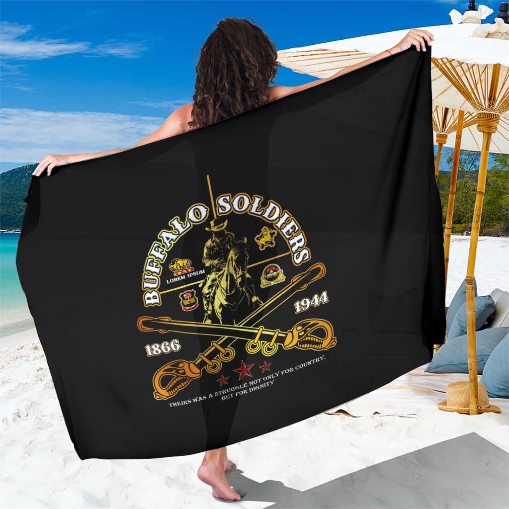 Buffalo Soldiers Strength Honor Legacy Sarong African-American Cavalry Tribute - Wonder Print Shop
