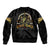 Buffalo Soldiers Strength Honor Legacy Sleeve Zip Bomber Jacket African-American Cavalry Tribute - Wonder Print Shop