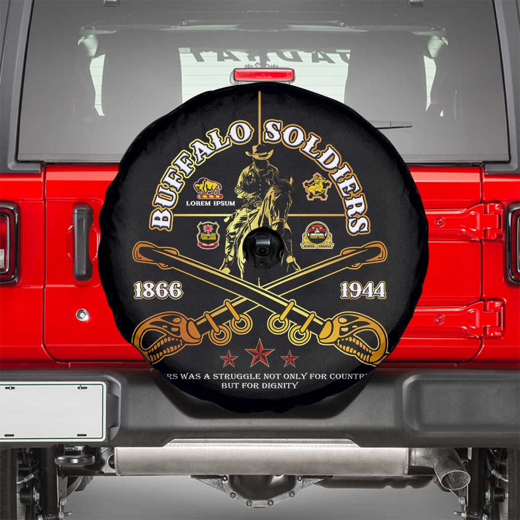 Buffalo Soldiers Strength Honor Legacy Spare Tire Cover African-American Cavalry Tribute - Wonder Print Shop