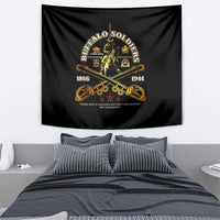 Buffalo Soldiers Strength Honor Legacy Tapestry African-American Cavalry Tribute - Wonder Print Shop