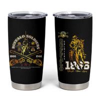 Buffalo Soldiers Strength Honor Legacy Tumbler Cup African-American Cavalry Tribute - Wonder Print Shop