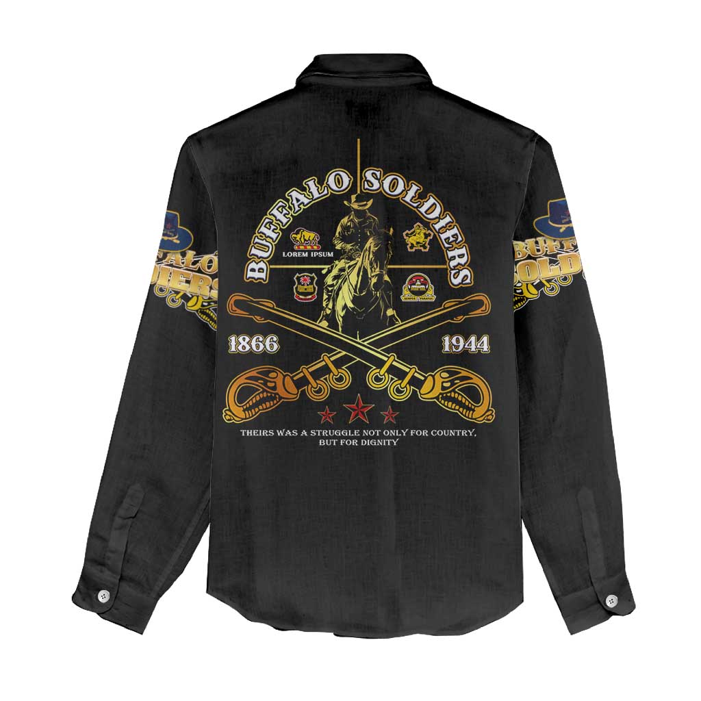 Buffalo Soldiers Strength Honor Legacy Women Casual Shirt African-American Cavalry Tribute - Wonder Print Shop