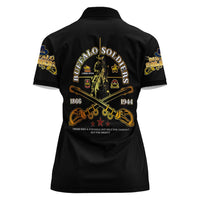 Buffalo Soldiers Strength Honor Legacy Women Polo Shirt African-American Cavalry Tribute - Wonder Print Shop