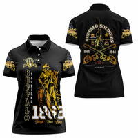 Buffalo Soldiers Strength Honor Legacy Women Polo Shirt African-American Cavalry Tribute - Wonder Print Shop