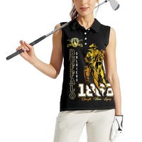 Buffalo Soldiers Strength Honor Legacy Women Sleeveless Polo Shirt African-American Cavalry Tribute - Wonder Print Shop