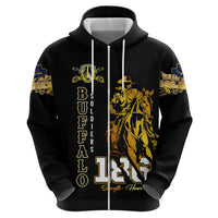 Buffalo Soldiers Strength Honor Legacy Zip Hoodie African-American Cavalry Tribute - Wonder Print Shop