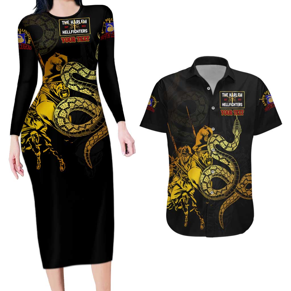 369 – A Symbol Of Valor And Dignity Couples Matching Long Sleeve Bodycon Dress and Hawaiian Shirt - Wonder Print Shop