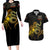 369 – A Symbol Of Valor And Dignity Couples Matching Long Sleeve Bodycon Dress and Hawaiian Shirt - Wonder Print Shop