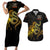 369 – A Symbol Of Valor And Dignity Couples Matching Short Sleeve Bodycon Dress and Hawaiian Shirt - Wonder Print Shop