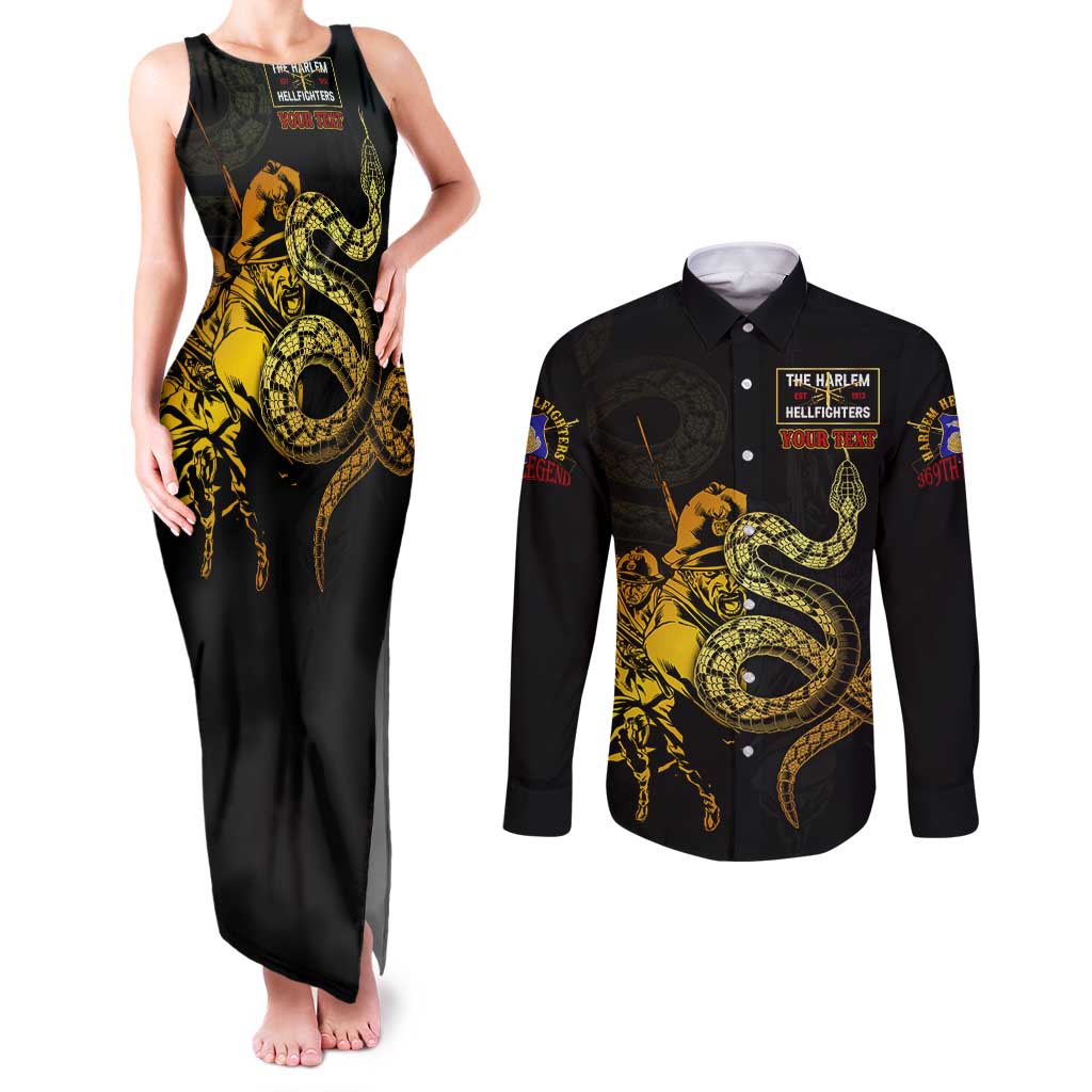 369 – A Symbol Of Valor And Dignity Couples Matching Tank Maxi Dress and Long Sleeve Button Shirt - Wonder Print Shop