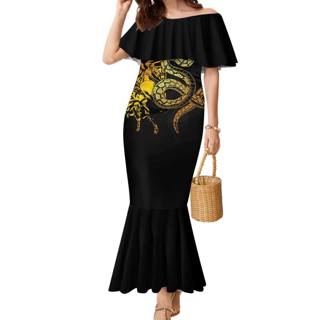 369 – A Symbol Of Valor And Dignity Family Matching Mermaid Dress and Hawaiian Shirt - Wonder Print Shop
