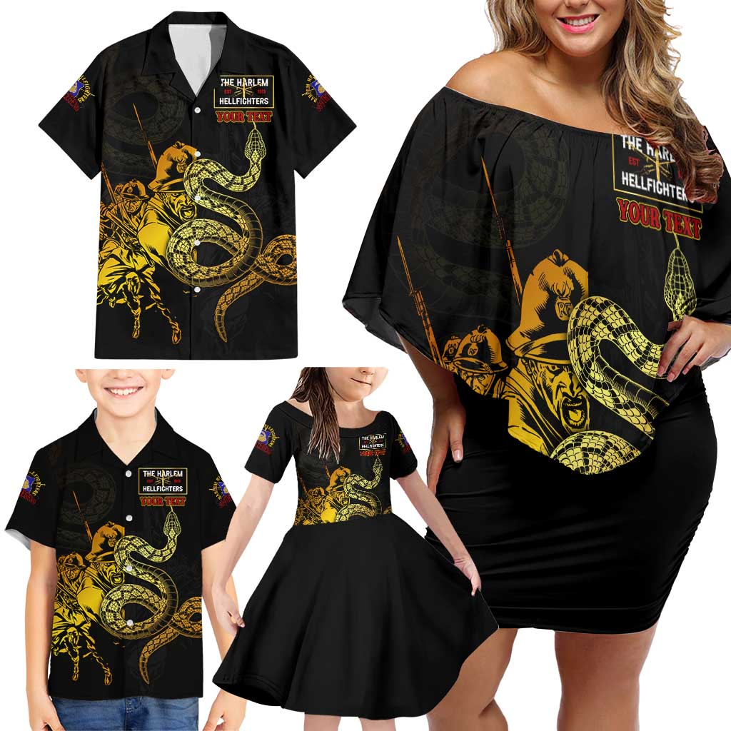 369 – A Symbol Of Valor And Dignity Family Matching Off Shoulder Short Dress and Hawaiian Shirt - Wonder Print Shop