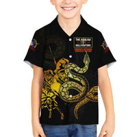 369 – A Symbol Of Valor And Dignity Family Matching Off Shoulder Short Dress and Hawaiian Shirt - Wonder Print Shop