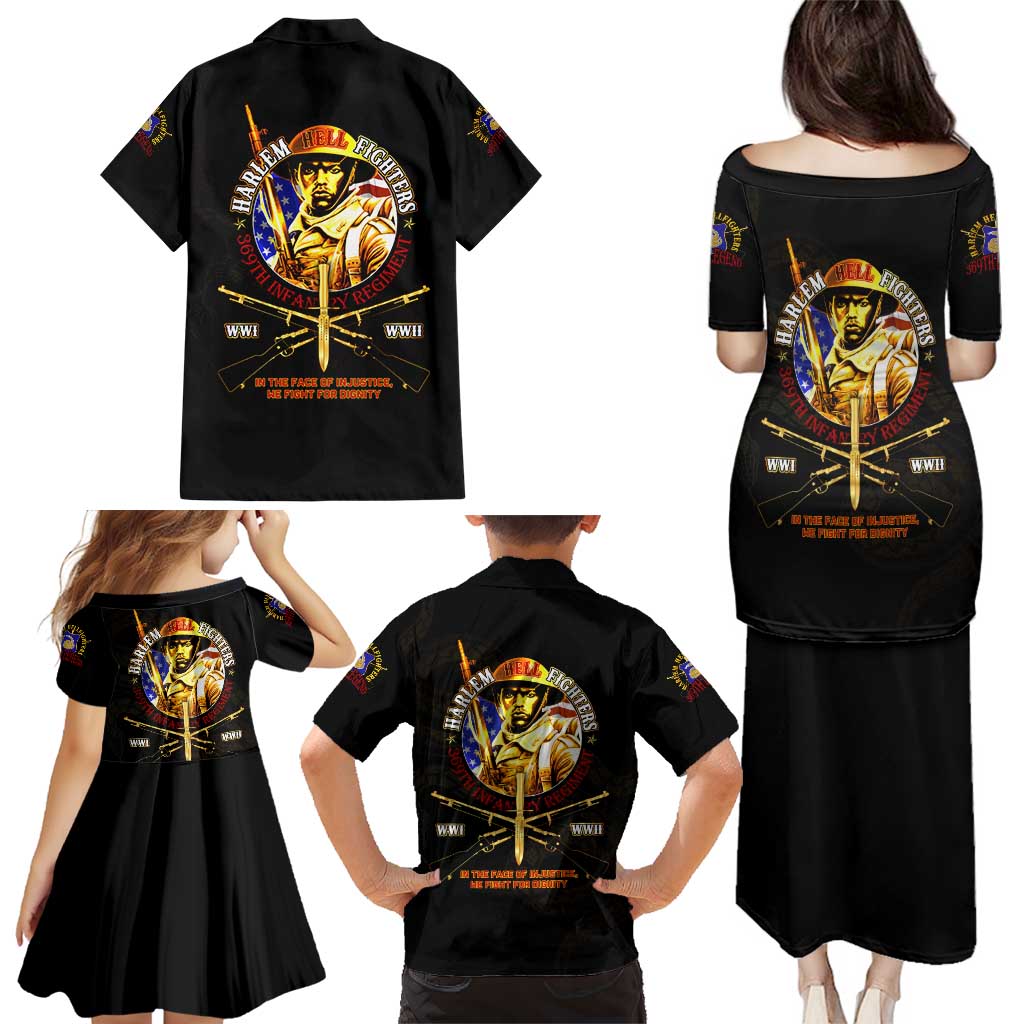 369 – A Symbol Of Valor And Dignity Family Matching Puletasi and Hawaiian Shirt - Wonder Print Shop