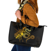 369 – A Symbol Of Valor And Dignity Leather Tote Bag - Wonder Print Shop