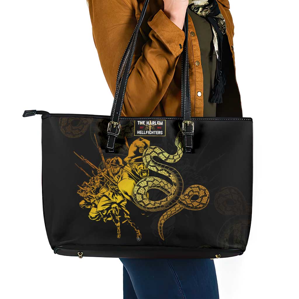 369 – A Symbol Of Valor And Dignity Leather Tote Bag - Wonder Print Shop