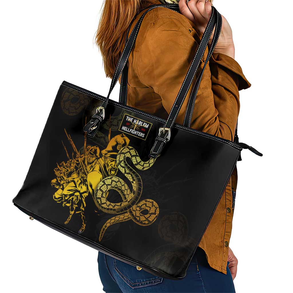 369 – A Symbol Of Valor And Dignity Leather Tote Bag - Wonder Print Shop
