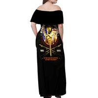 369 – A Symbol Of Valor And Dignity Off Shoulder Maxi Dress - Wonder Print Shop