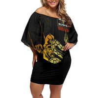 369 – A Symbol Of Valor And Dignity Off Shoulder Short Dress - Wonder Print Shop