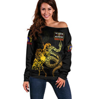 369 – A Symbol Of Valor And Dignity Off Shoulder Sweater - Wonder Print Shop