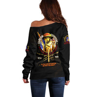 369 – A Symbol Of Valor And Dignity Off Shoulder Sweater - Wonder Print Shop