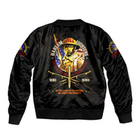 369 – A Symbol Of Valor And Dignity Sleeve Zip Bomber Jacket - Wonder Print Shop