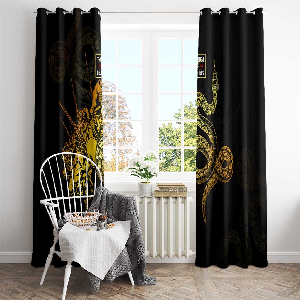 369 – A Symbol Of Valor And Dignity Window Curtain - Wonder Print Shop