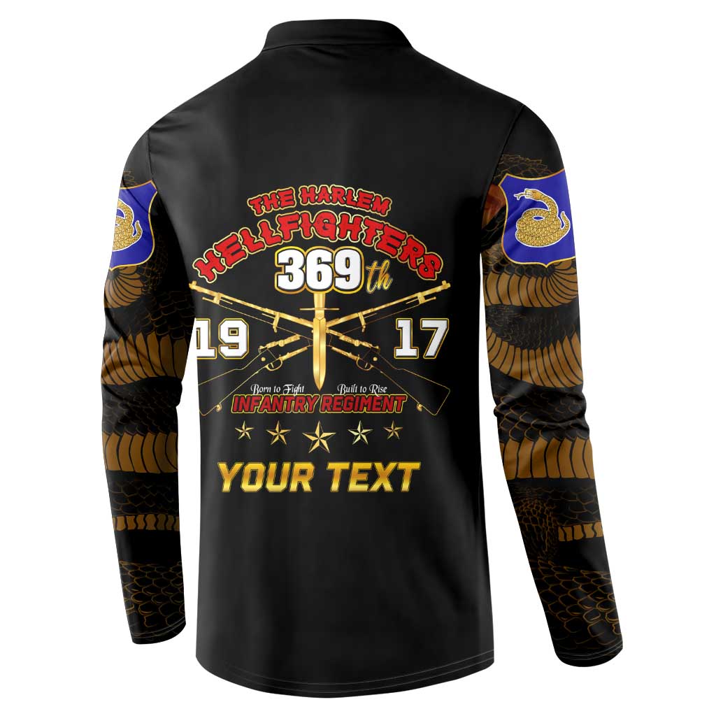 Harlem Hellfighters—First To Fight, First To Lead Button Sweatshirt - Wonder Print Shop