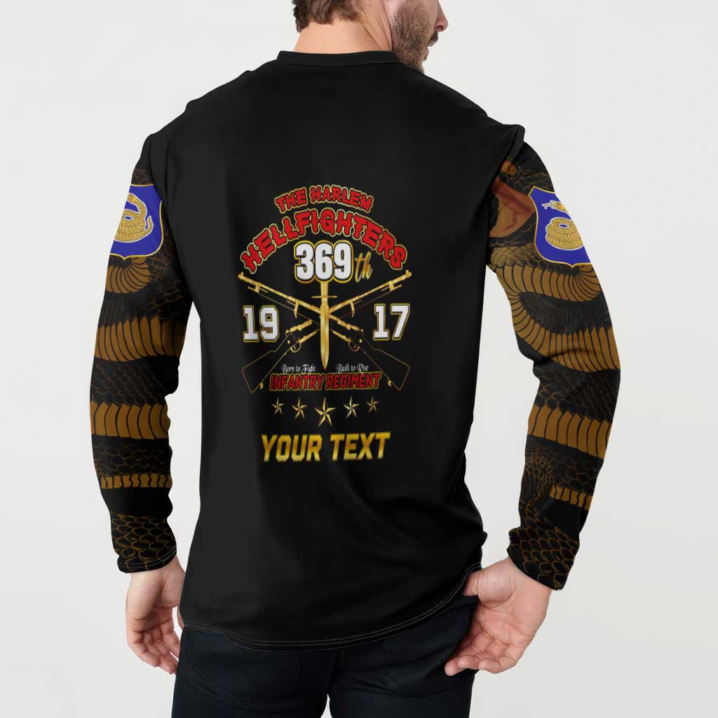 Harlem Hellfighters—First To Fight, First To Lead Button Sweatshirt - Wonder Print Shop