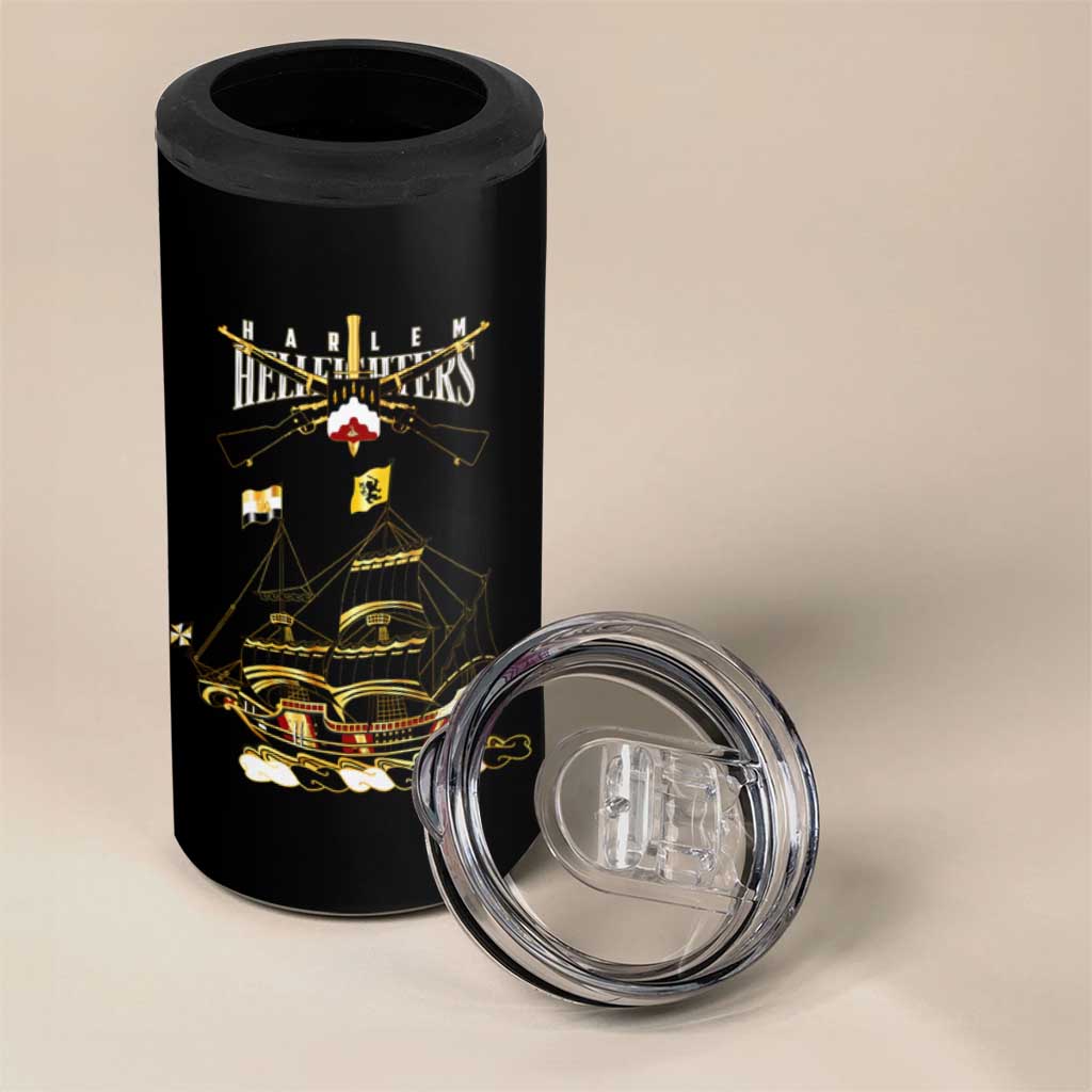 Harlem Hellfighters—First To Fight, First To Lead 4 in 1 Can Cooler Tumbler - Wonder Print Shop