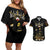Harlem Hellfighters—First To Fight, First To Lead Couples Matching Off Shoulder Short Dress and Hawaiian Shirt - Wonder Print Shop