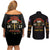 Harlem Hellfighters—First To Fight, First To Lead Couples Matching Off Shoulder Short Dress and Long Sleeve Button Shirt - Wonder Print Shop
