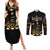 Harlem Hellfighters—First To Fight, First To Lead Couples Matching Summer Maxi Dress and Long Sleeve Button Shirt - Wonder Print Shop