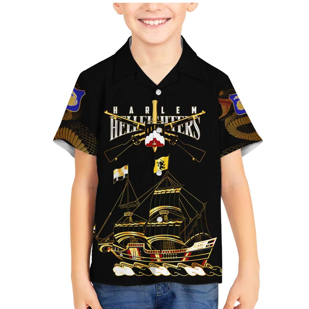 Harlem Hellfighters—First To Fight, First To Lead Family Matching Mermaid Dress and Hawaiian Shirt - Wonder Print Shop