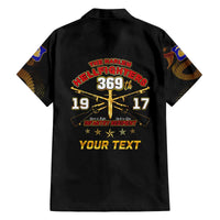 Harlem Hellfighters—First To Fight, First To Lead Family Matching Off The Shoulder Long Sleeve Dress and Hawaiian Shirt - Wonder Print Shop