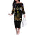 Harlem Hellfighters—First To Fight, First To Lead Family Matching Off The Shoulder Long Sleeve Dress and Hawaiian Shirt - Wonder Print Shop