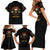 Harlem Hellfighters—First To Fight, First To Lead Family Matching Short Sleeve Bodycon Dress and Hawaiian Shirt - Wonder Print Shop