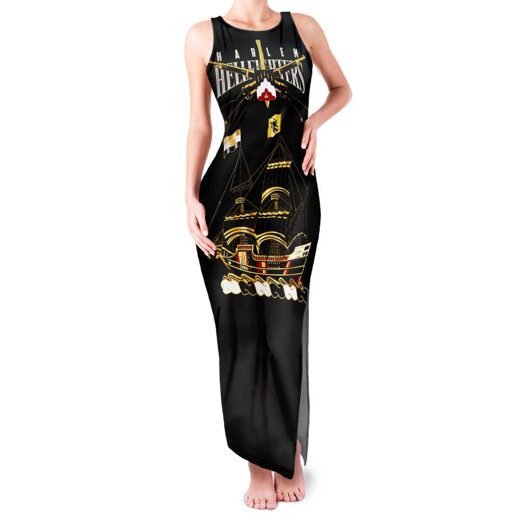 Harlem Hellfighters—First To Fight, First To Lead Family Matching Tank Maxi Dress and Hawaiian Shirt - Wonder Print Shop
