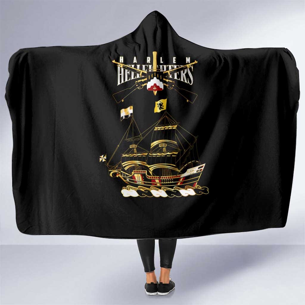 Harlem Hellfighters—First To Fight, First To Lead Hooded Blanket - Wonder Print Shop