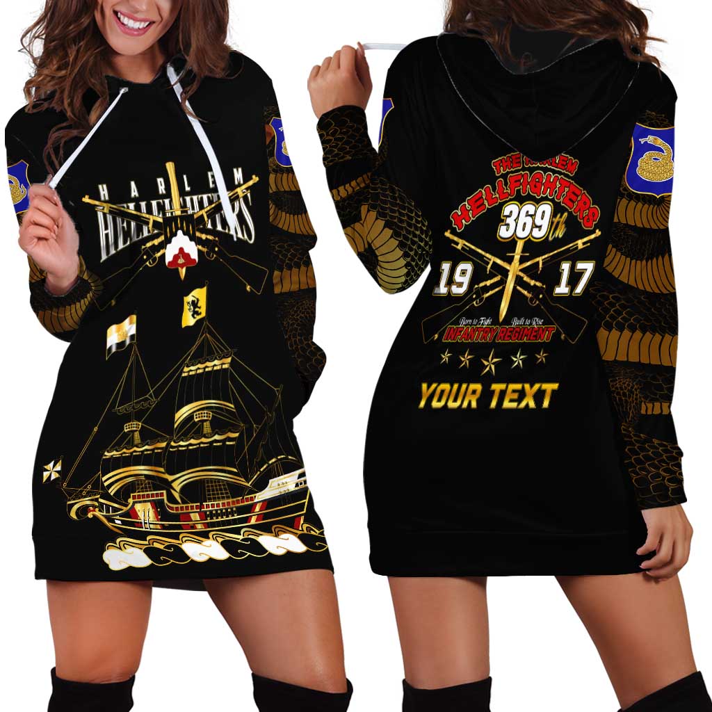 Harlem Hellfighters—First To Fight, First To Lead Hoodie Dress - Wonder Print Shop