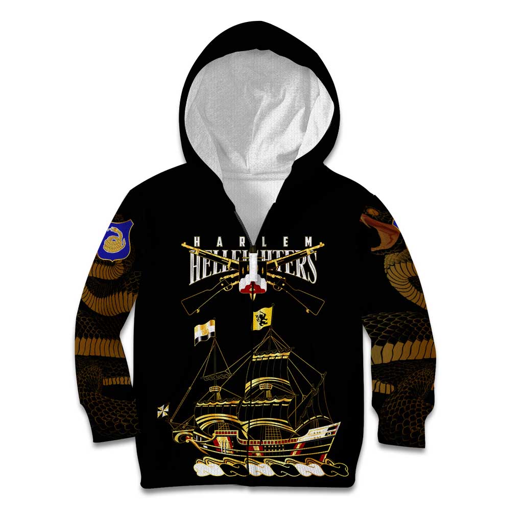 Harlem Hellfighters—First To Fight, First To Lead Kid Hoodie - Wonder Print Shop