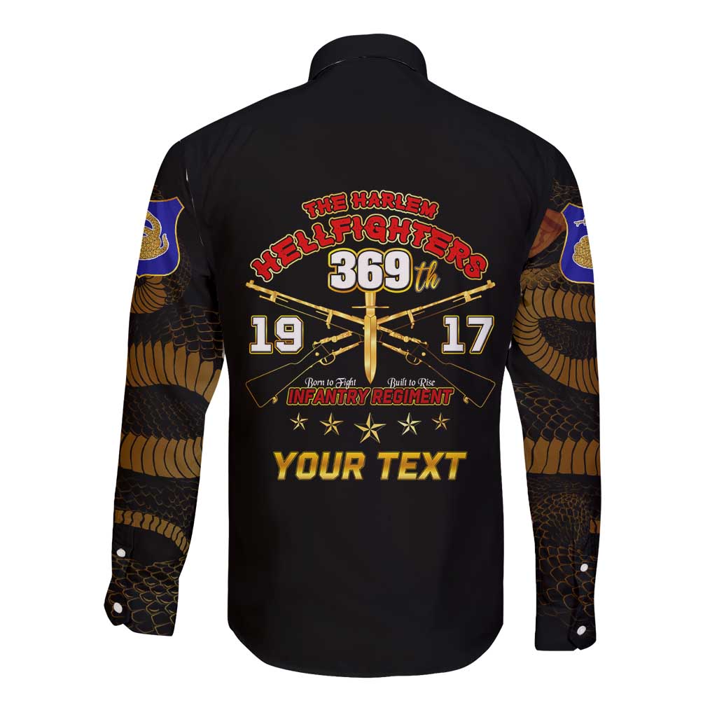 Harlem Hellfighters—First To Fight, First To Lead Long Sleeve Button Shirt - Wonder Print Shop