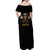 Harlem Hellfighters—First To Fight, First To Lead Off Shoulder Maxi Dress - Wonder Print Shop