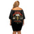 Harlem Hellfighters—First To Fight, First To Lead Off Shoulder Short Dress - Wonder Print Shop