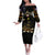 Harlem Hellfighters—First To Fight, First To Lead Off The Shoulder Long Sleeve Dress - Wonder Print Shop