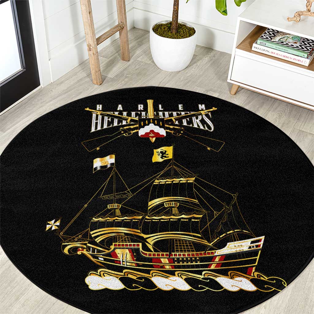 Harlem Hellfighters—First To Fight, First To Lead Round Carpet - Wonder Print Shop