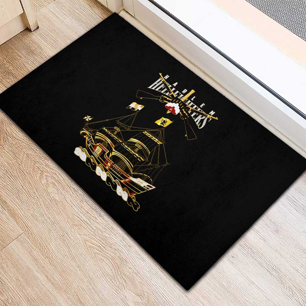 Harlem Hellfighters—First To Fight, First To Lead Rubber Doormat - Wonder Print Shop