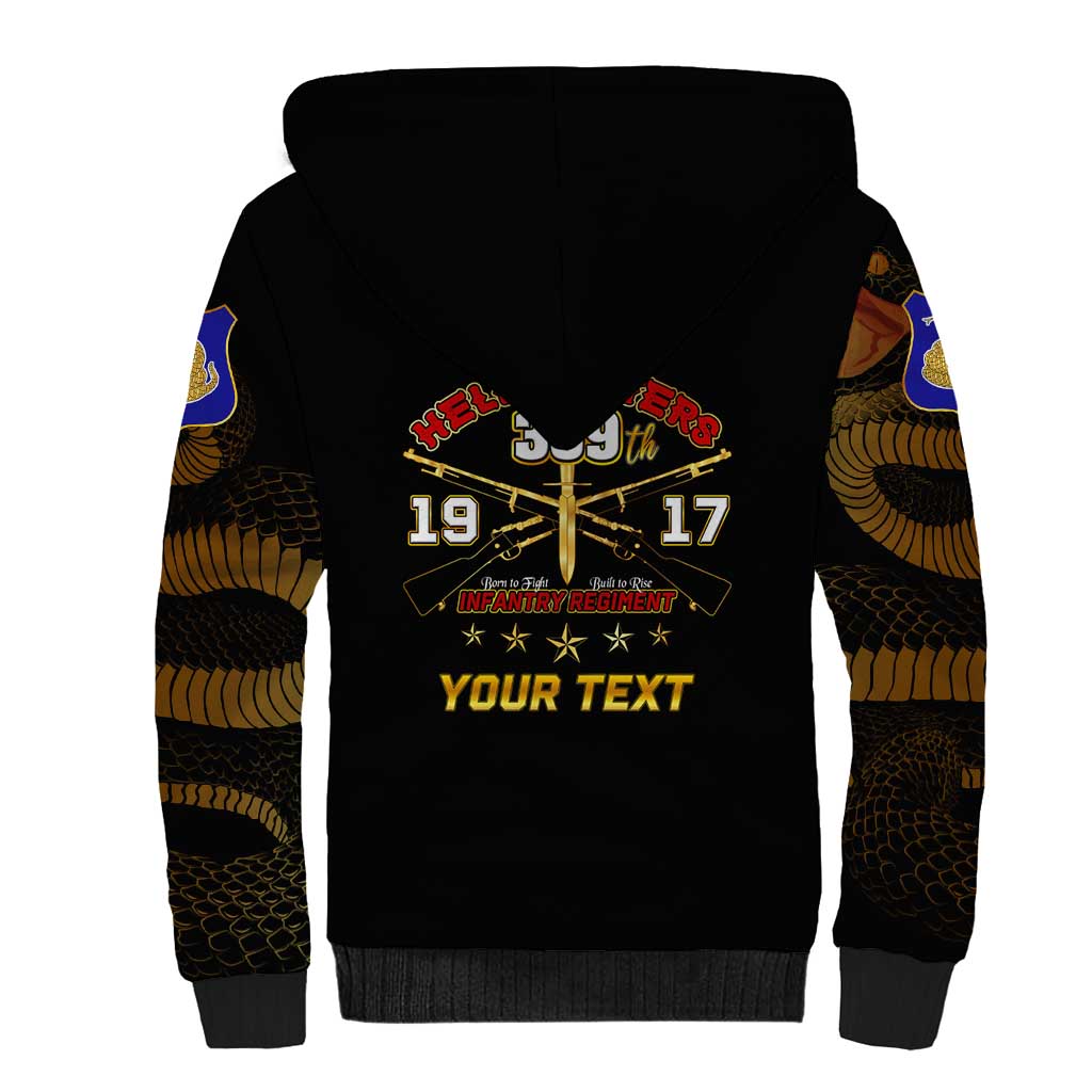 Harlem Hellfighters—First To Fight, First To Lead Sherpa Hoodie - Wonder Print Shop