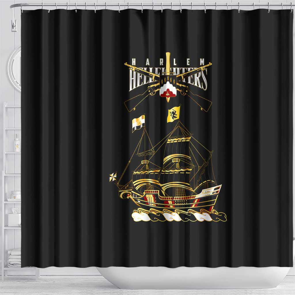 Harlem Hellfighters—First To Fight, First To Lead Shower Curtain - Wonder Print Shop